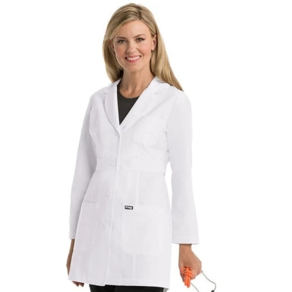 *SOLD**GREYS ANATOMY 3 POCKET INSET LAB COAT - Picture 2 of 5